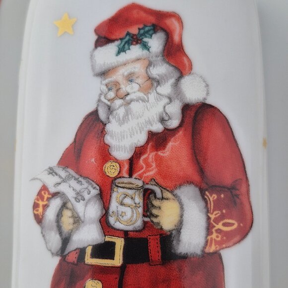 Williams-Sonoma 'Twas The Night Before Christmas Butter Dish Santa Claus - Picture 12 of 16